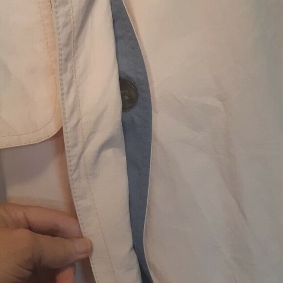 DAWN LEVY DESIGNS ladies trench coat shade HUE light pink coastal chic XL - Picture 7 of 10